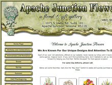 Tablet Screenshot of apachejunctionflowers.com